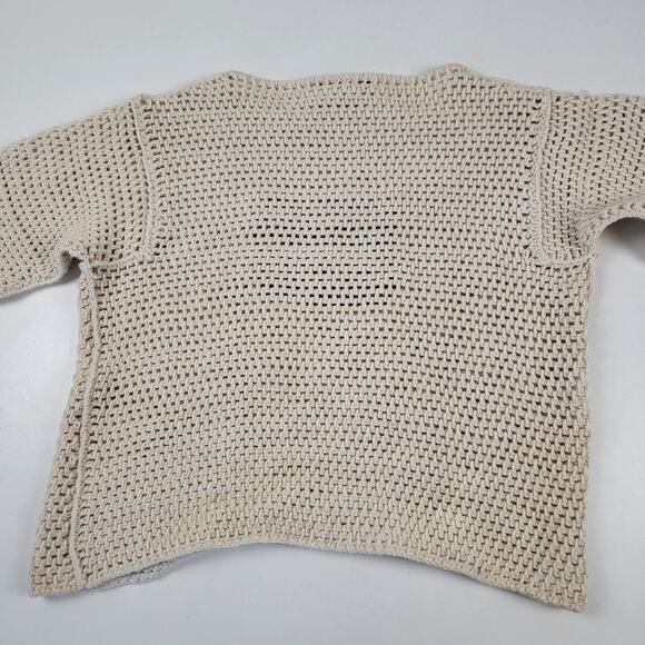 Vintage Polo Sport Ralph Lauren Crochet Knit USA Flag Sweater Women's Sz Medium - Picture 7 of 11